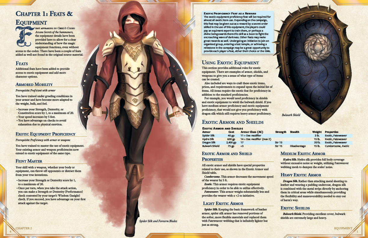 Magic Items and Exotic Equipment