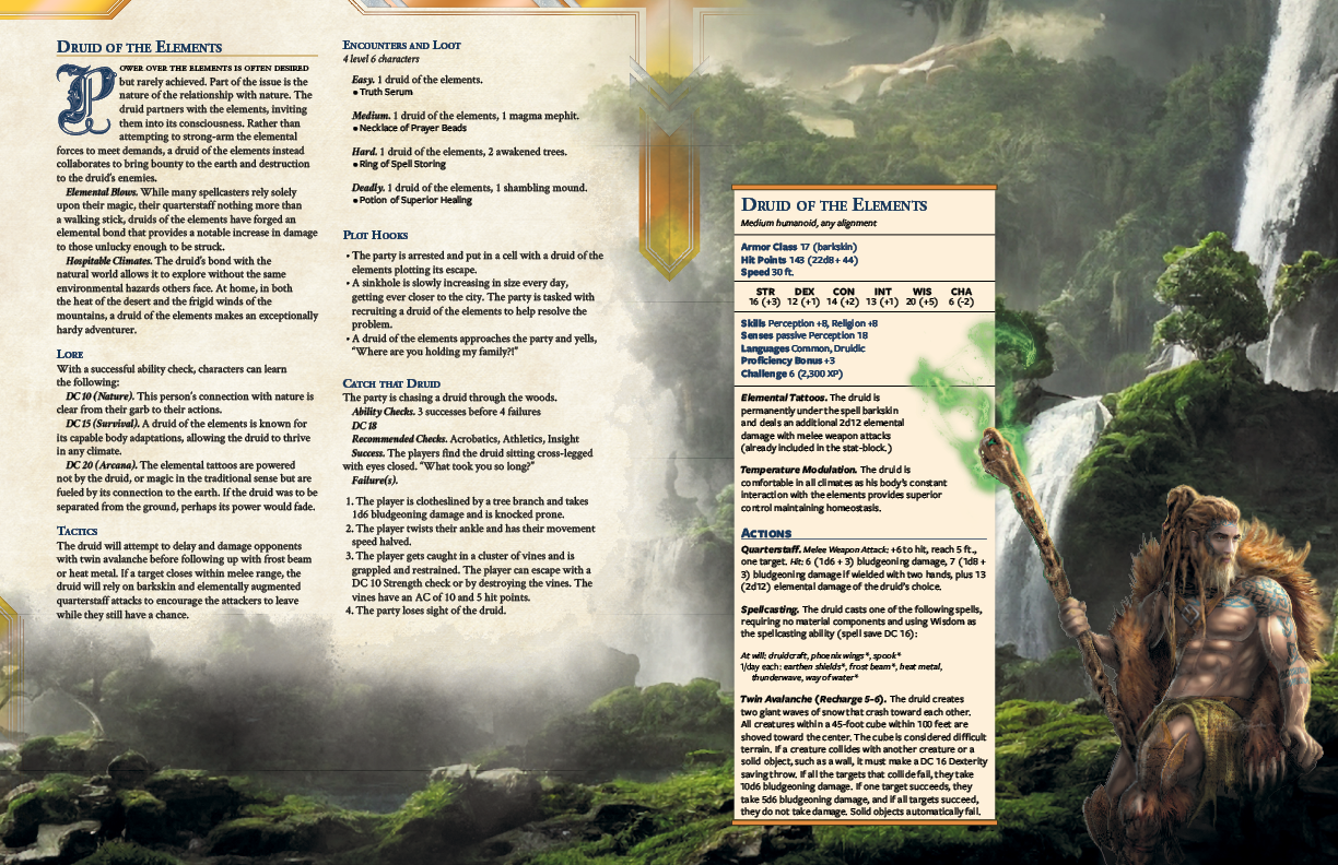 Martial & Spellcaster NPCs & Villains