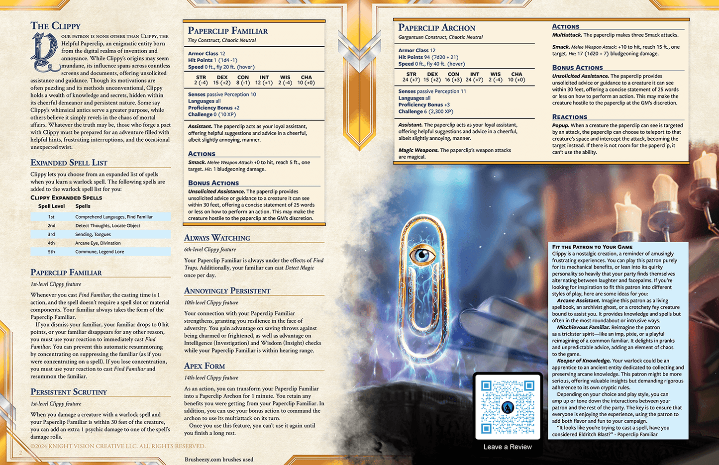 Clippy Warlock Patron