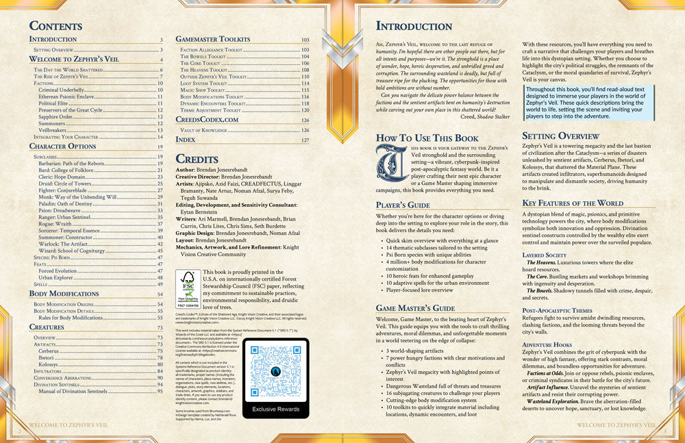 Creed's Codex: Echoes of the Shattered Age